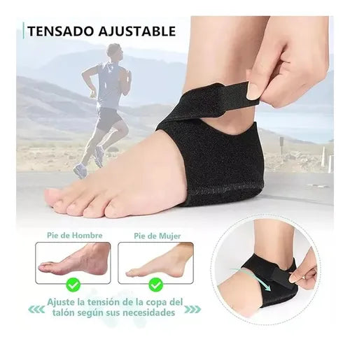 🛡️ Certificado por Clientes | ✅ Talonera de Silicona Ajustable – Plantilla Ortopédica Premium