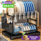 Escurridor de platos DuoClean 2 niveles
